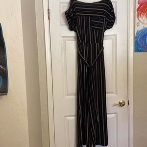 black and white romper